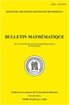 Bulletin Mathematique De La Societe Des Sciences Mathematiques De Roumanie