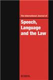 International Journal Of Speech Language And The Law